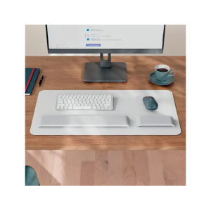Alfombrilla de escritorio leitz piel reciclada color gris claro 700x360 mm