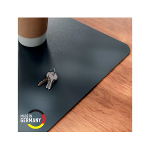 Alfombrilla de escritorio leitz piel reciclada color gris oscuro 700x360 mm