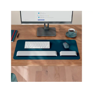 Alfombrilla de escritorio leitz piel reciclada color gris oscuro 700x360 mm