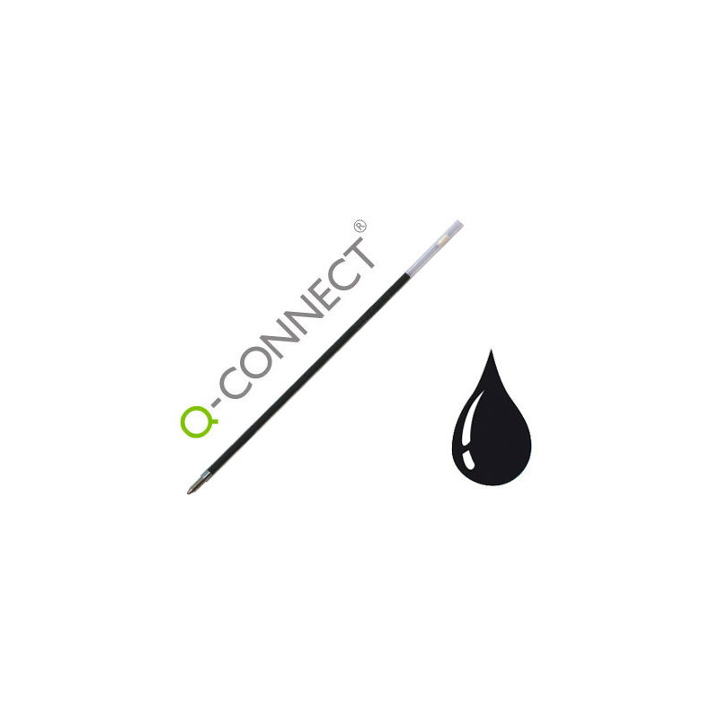 Recambio boligrafo extensible q-connect kf00233 negro