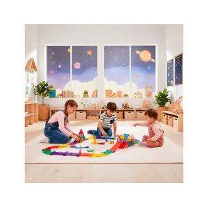 Juego de construccion magnetico circuito coches 72 piezas +3 años