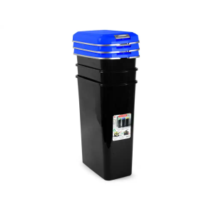 Contenedor para reciclaje plasticforte 25 l con tapa color azul parchis