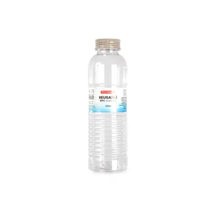 Botella portaliquidos plasticforte rio plastico reciclable 100% transparente 550 ml