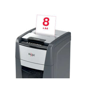 Destructora de documentos rexel optimum auto+ 225m capacidad de corte 225 hojas destruye grapas clips y