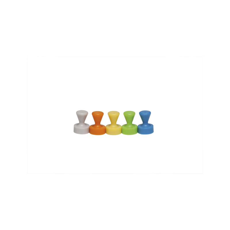 Iman maul conico de neodimio 12,5 cm diametro peso maximo 1,5 kg pack de 10 unidades colores surtidos