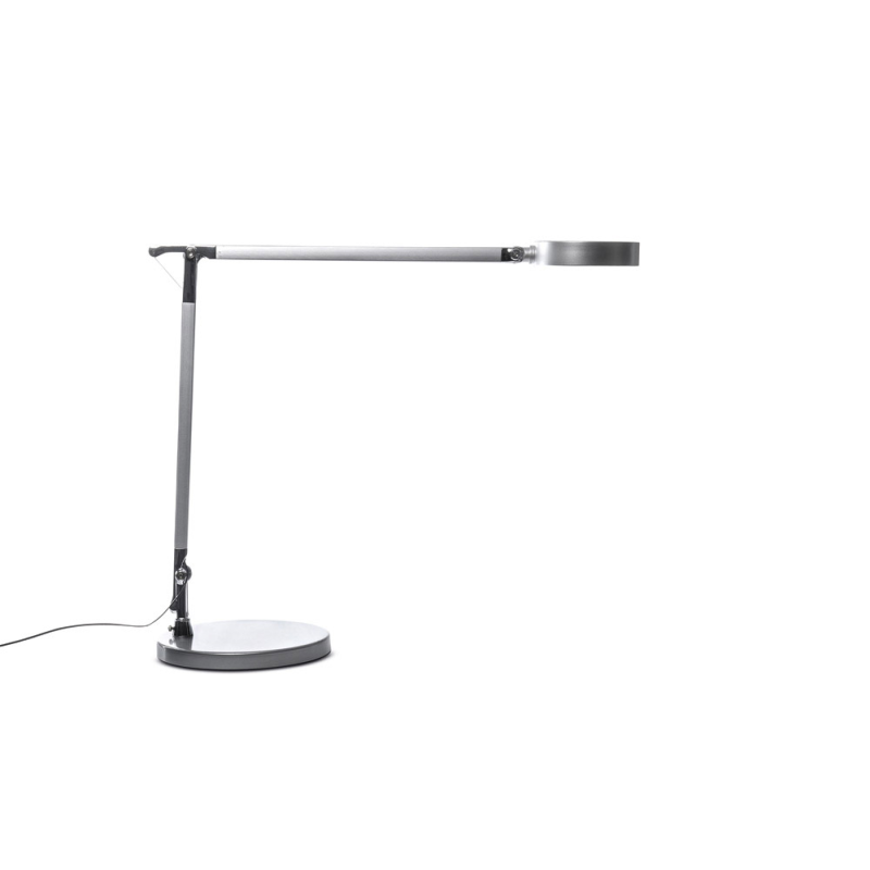 Lampara de escritorio maul led 4 niveles intensidad luz cabezal y brazo inclinable color plata