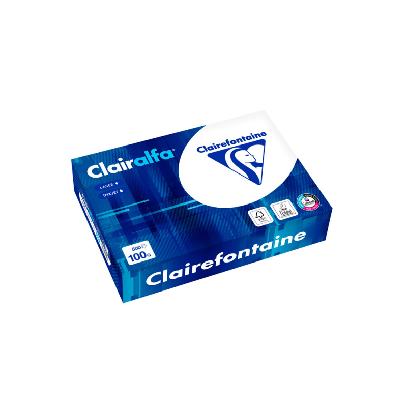 Papel fotocopiadora clairefontaine clairalfa din a4 100 g paquete de 500 hojas