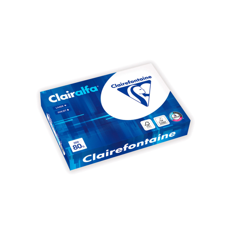 Papel fotocopiadora clairefontaine clairalfa din a4 80 gr paquete de 500 hojas