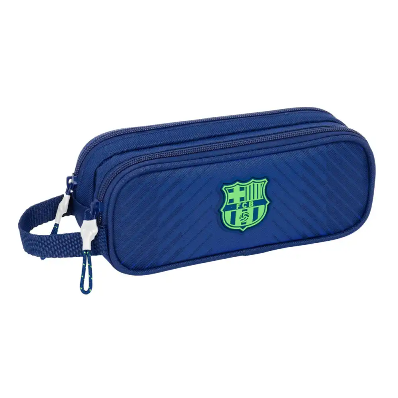 Bolso escolar portatodo safta doble f.c. barcelona navy blue 80x210x60 mm