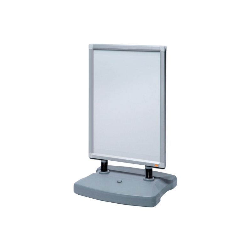 Caballete publicitario nobo impression pro din a1 con clip y base pesada