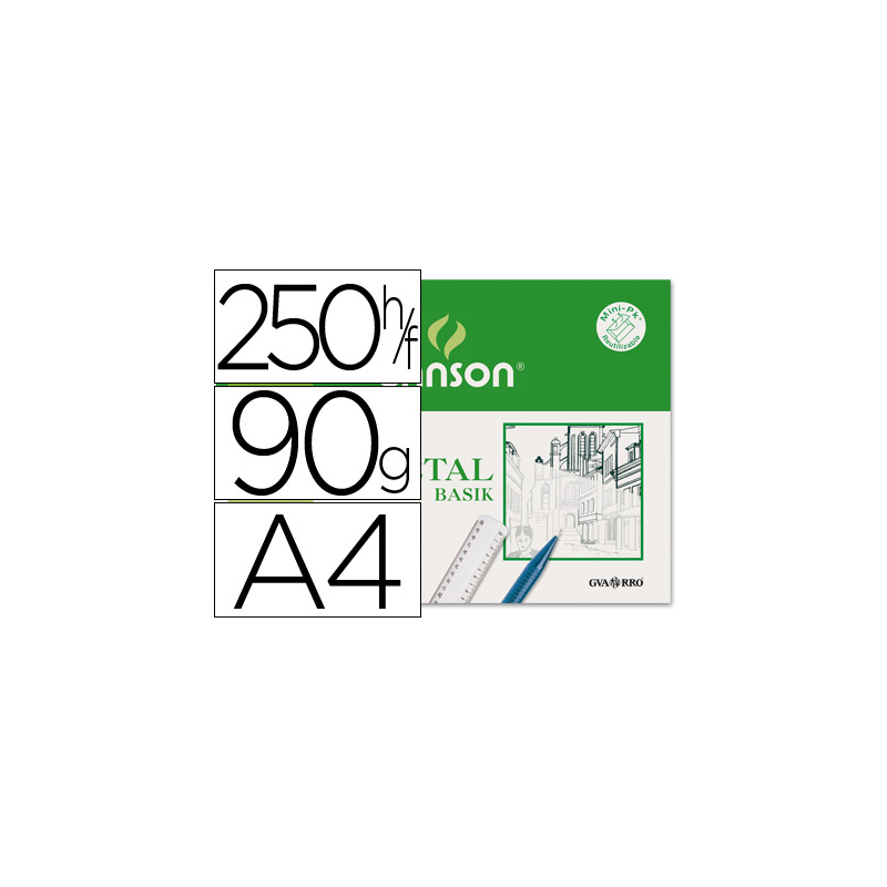Papel vegetal guarro din a4 90-95 gr hoja