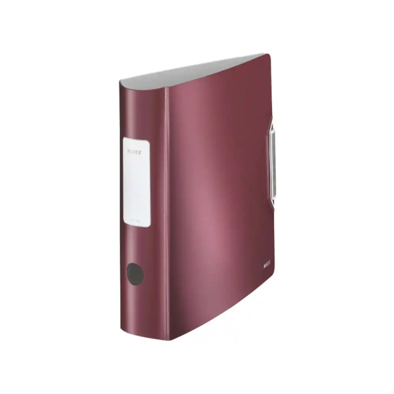 Archivador de palanca leitz active solid polyfoam 180 din a4 lomo 82 mm color rojo granate