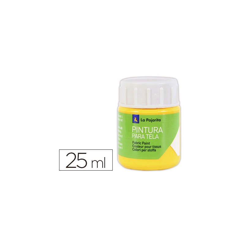Pintura para tela la pajarita amarillo real 25 ml