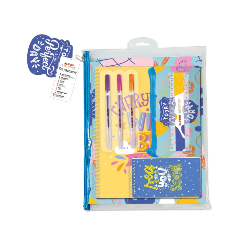 Set de papeleria alpino color experience perfect day
