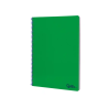 Cuaderno espiral liderpapel a4 smart tapa blanda 80h 75gr pauta 2,5mm con margen color verde