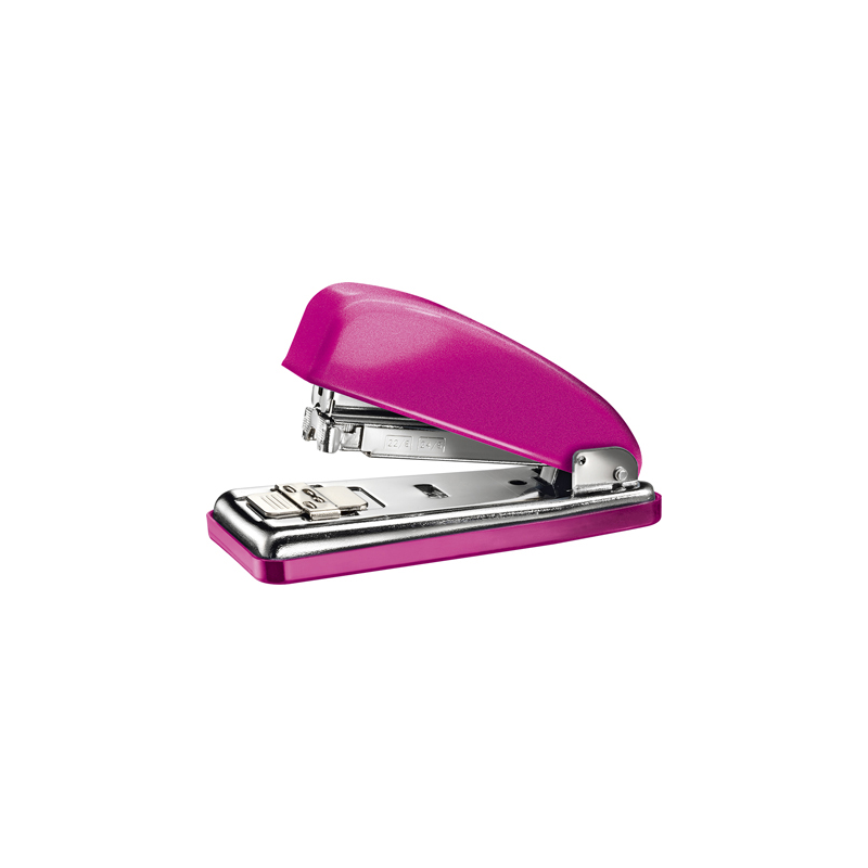 Grapadora petrus 226 classic wow fucsia metalizado capacidad 30 hojas en blister