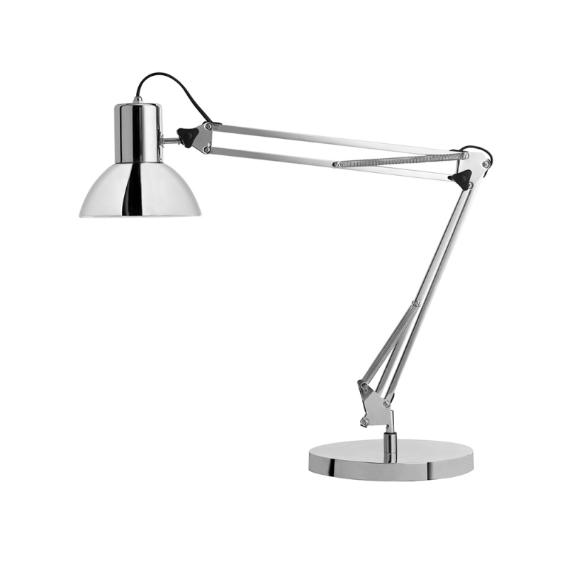 Lampara de escritorio unilux led 11w 915lm brazo giratorio 360º gris metalizado