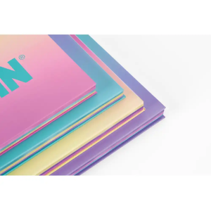 Cuaderno espiral milan coleccion sunset din a4 tapa dura 90 hojas 95 gr cuadricula 5 mm lila