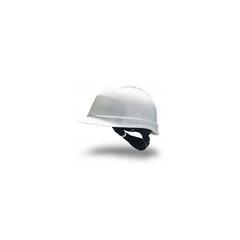 Casco faru de proteccion polietileno con ruleta y atalaje 6 puntos ventilado color blanco