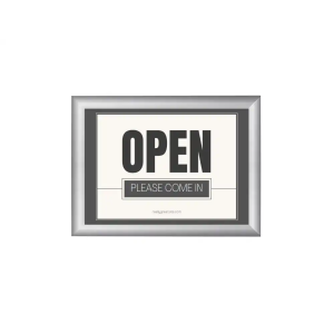 Expositor mural archivo 2000 snapframe a5 vertical/horizontal con marco color plata