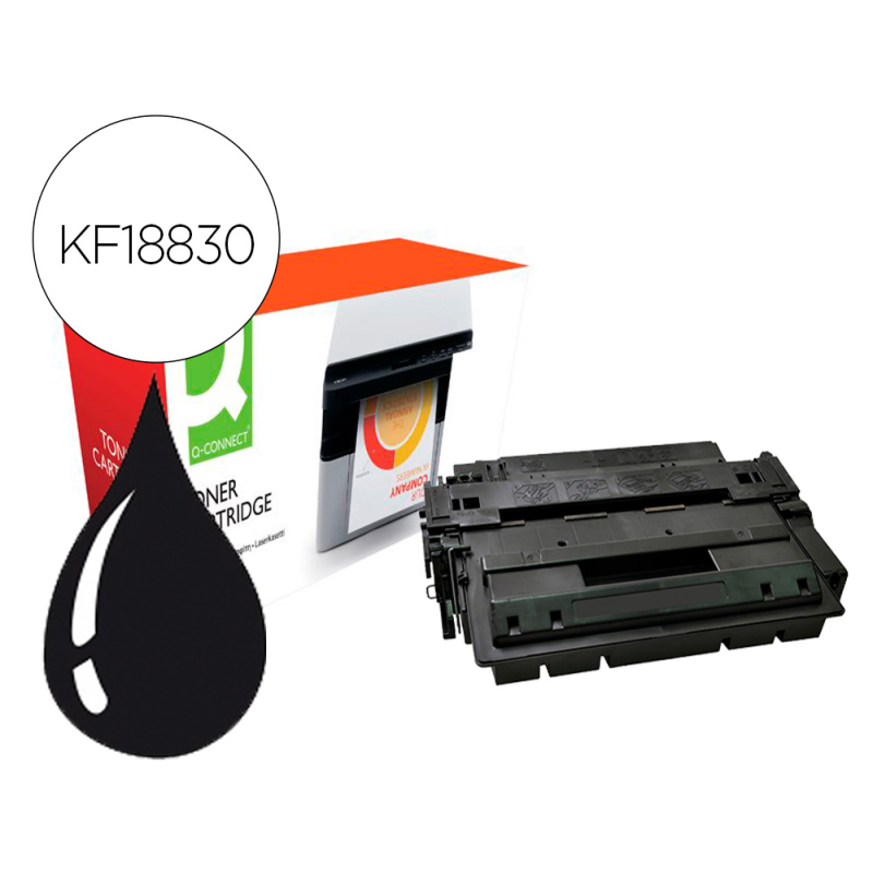 Toner compatible q-connect canon c724-hy i-sensys lbp 6750 / 6780 alto rendimiento negro 12500 paginas