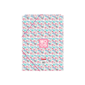 Carpeta carton folio gomas solapas safta moos floresistente