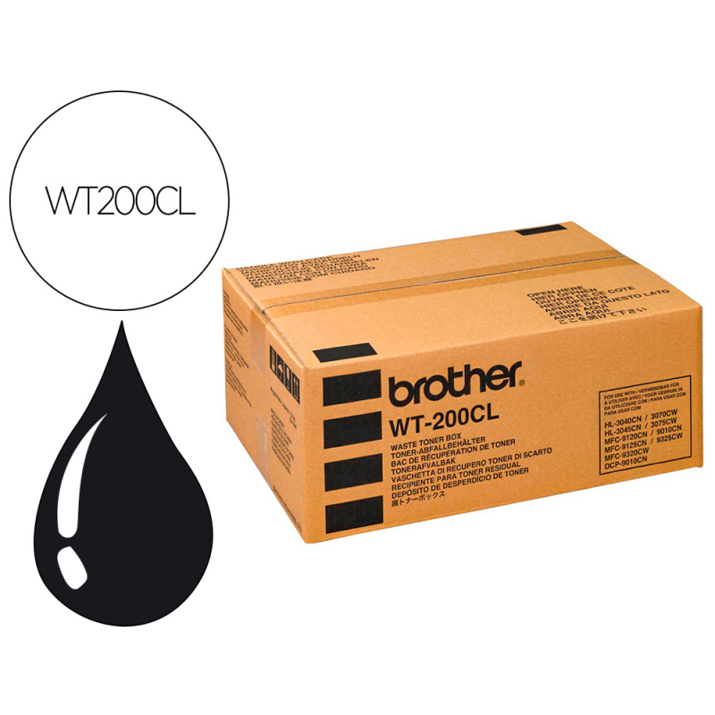 Toner brother hl3040cn / 3070cw / mfc-9120cn / mfc-9320cn recipiente para toner residual