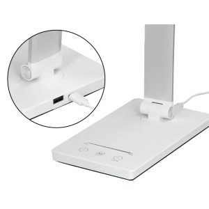 Lampara de escritorio q-connect vega led 10w 400 lm tactil 5 niveles de color brillo regulable color blanco