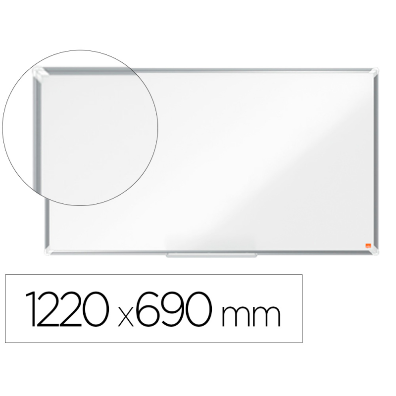 Pizarra blanca nobo premium plus acero lacado formato panoramico 55/' magnetica 1220x690 mm