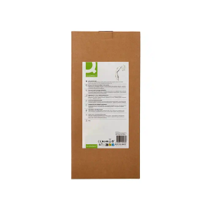 Lampara de escritorio q-connect antares metalica conpinza interruptor brazo doble 3 articulaciones color plata