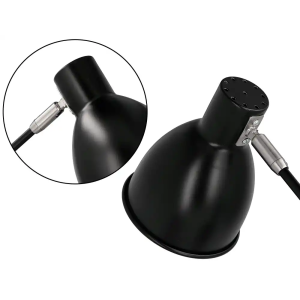 Lampara de escritorio q-connect deneb metalica con detalles de madera interruptor2 articulaciones color negro