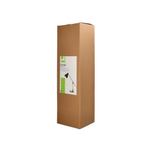 Lampara de escritorio q-connect deneb metalica con detalles de madera interruptor2 articulaciones color negro