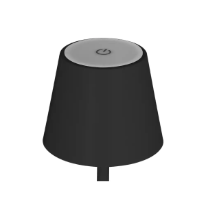 Lampara de escritorio q-connect nova led 2w 200 lm metalica tactil recargable usb-c color negro