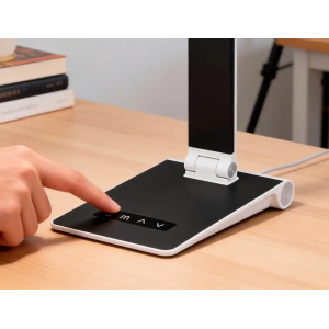 Lampara de escritorio q-connect sirio led 13w 800 lmtactil 3 niveles de color brillo regulable color negro