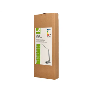 Lampara de escritorio q-connect sirio led 13w 800 lmtactil 3 niveles de color brillo regulable color plata