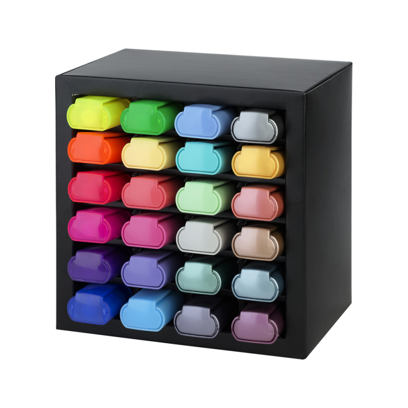 Rotulador faber castell fluorescente textliner 46 set escritorio de 24 unidades colores surtidos
