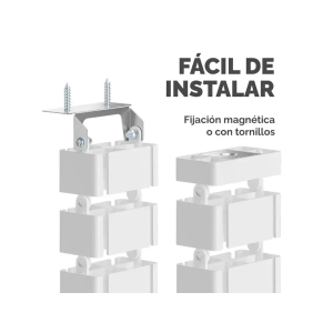 Organizador de cables fellowes extensible para escritorio longitud 1,3 m color blanco