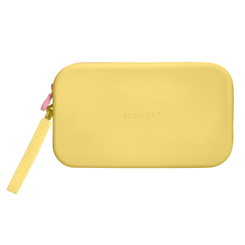 Estuche portatodo antartik tropical dive silicona soft rectangular 190x120x25 mm color amarillo