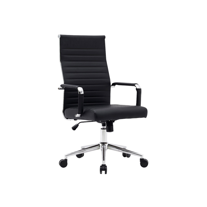 Silla q-connect direccion bosa simil piel base metalica alt max 1130 anc 550 prof 630 mm ruedas premium color negro