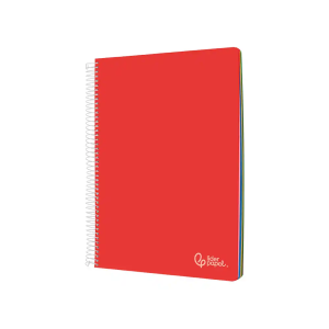 Cuaderno espiral liderpapel a4 witty tapa dura 120h 90gr cuadro 4mm con margen colores surtidos