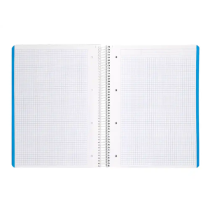 Cuaderno espiral liderpapel a4 witty tapa dura 120h 90gr cuadro 4mm con margen colores surtidos