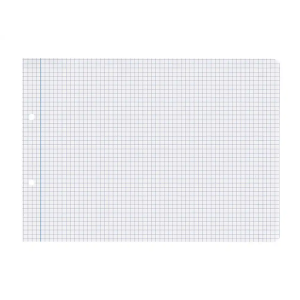 Recambio liderpapel din a5 apaisado 100 hojas 75 gr cuadro 4 mm 2 taladros con margen