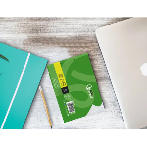 Recambio liderpapel din a5 apaisado 100 hojas 75 gr cuadro 4 mm 2 taladros con margen