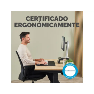 Reposamuñecas fellowes mini breyta negro 190x70x25 mm