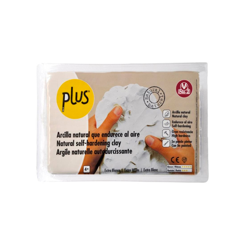 Pasta de modelar sio-2 plus extra color blanco paquete de 1 kg