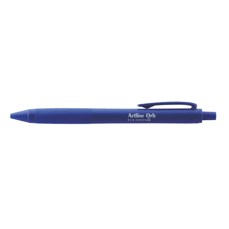 Boligrafo artline orb eco green retractil 1 mm azul