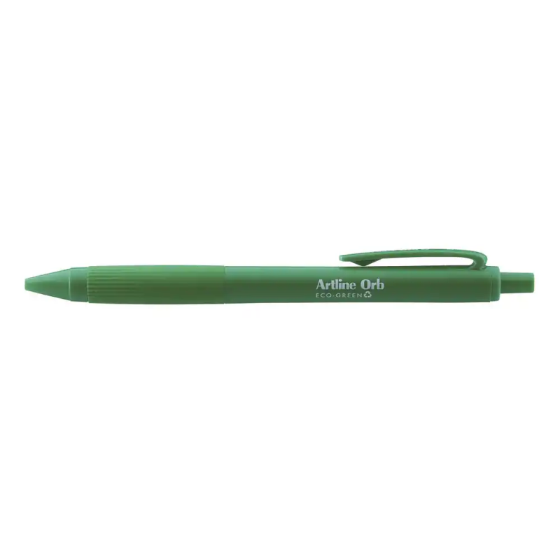 Boligrafo artline orb eco green retractil 1 mm verde