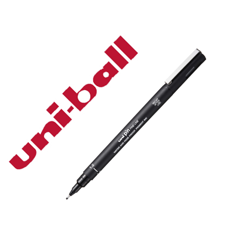 Rotulador uniball pin calibrado micrometrico 1,2 mm color negro