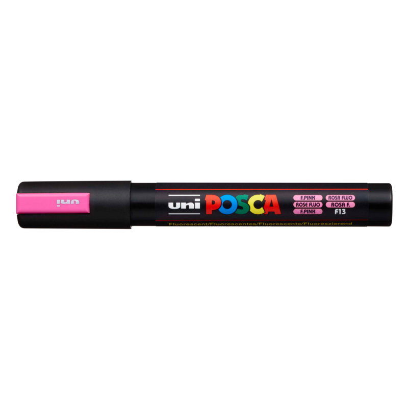 Rotulador uni posca pc-5m marcador de pintura punta conica 1,8-2,5 mm rosa fluor