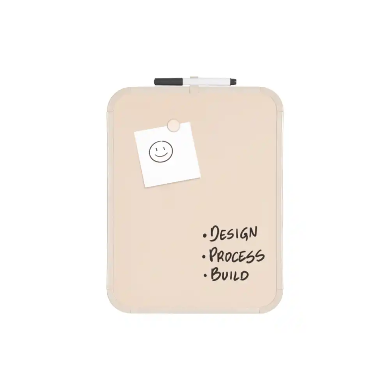 Pizarra blanca bi-office easy magnetica con rotulador color beige 279x355 mm